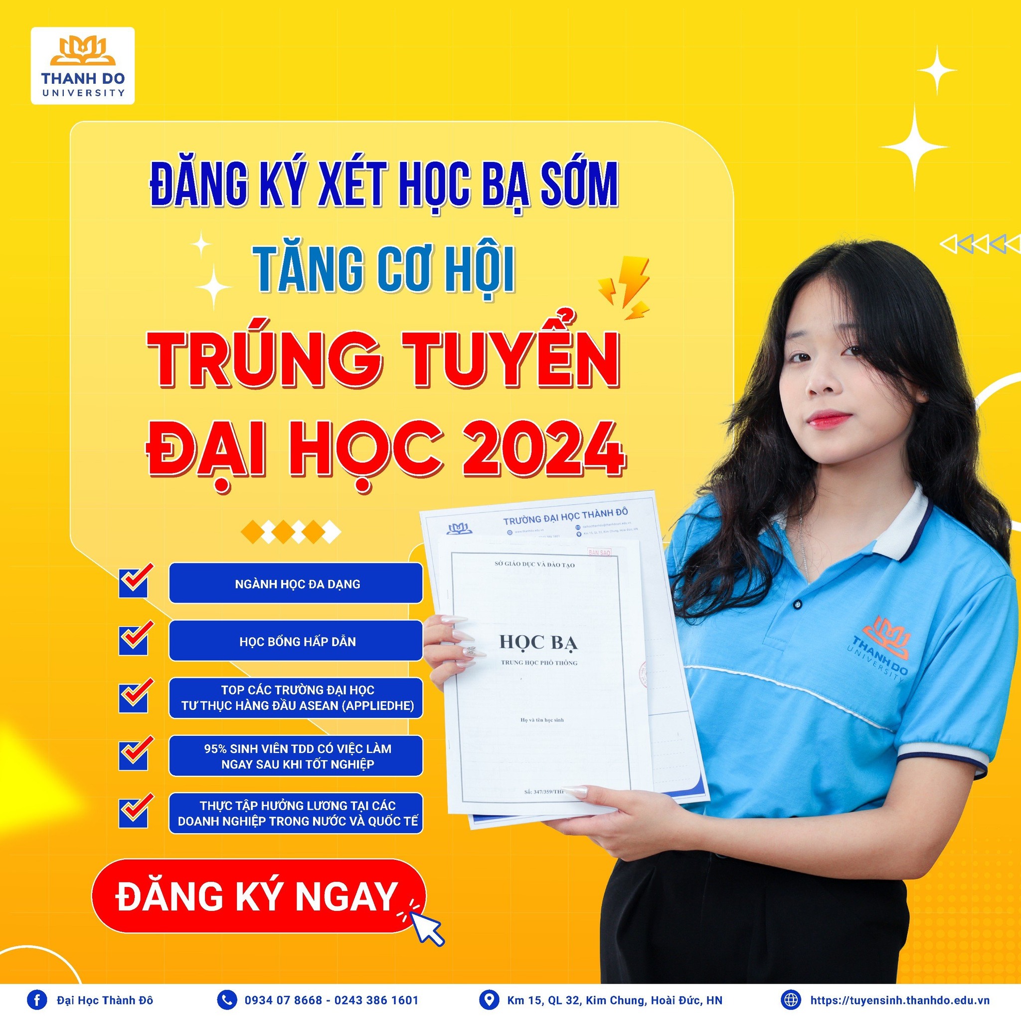 Tuyển sinh cử nhân trực tuyến, xét tuyển học bạ đối với vb1 năm nay? Cơ hội đậu cao hơn năm trước!